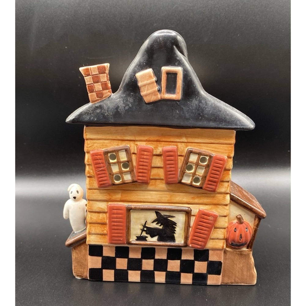 Yankee Candle Haunted House Wax Tart Warmer Halloween Teresa Kogut 7"